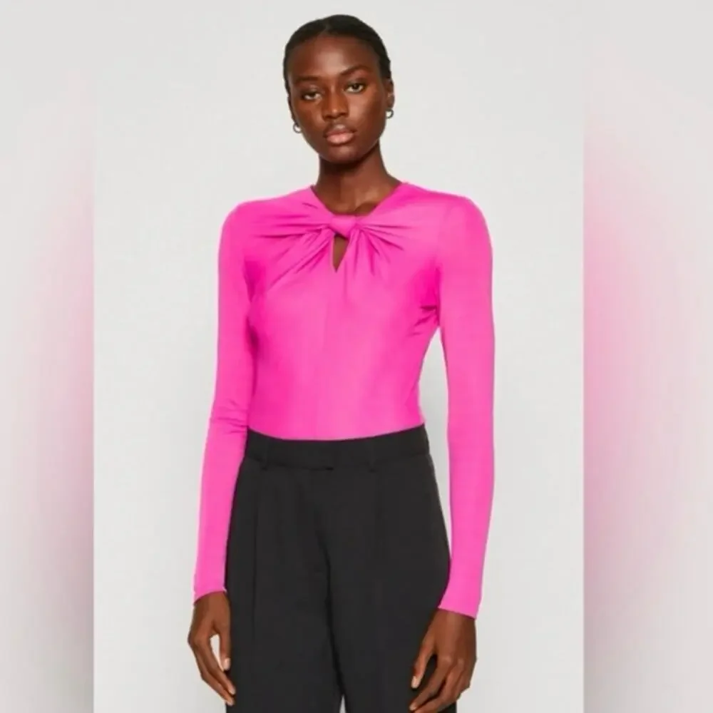 NWOT FARM Rio Long Sleeve Bodysuit in Pink SZ M_2